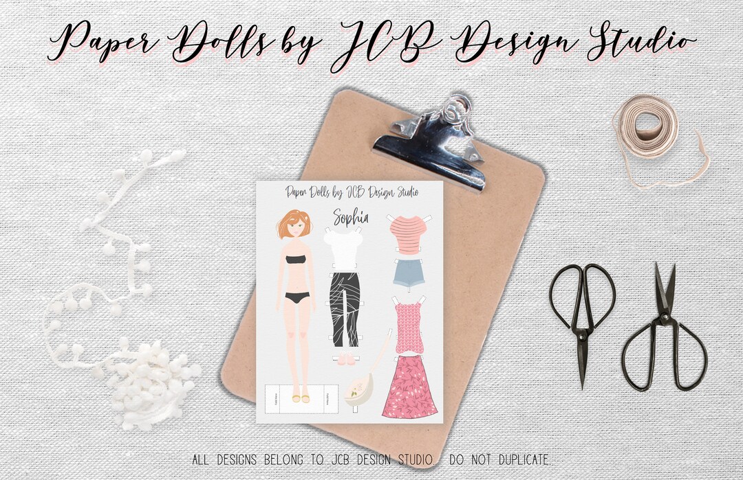 Printable Fashion Paper Dolls - Etsy