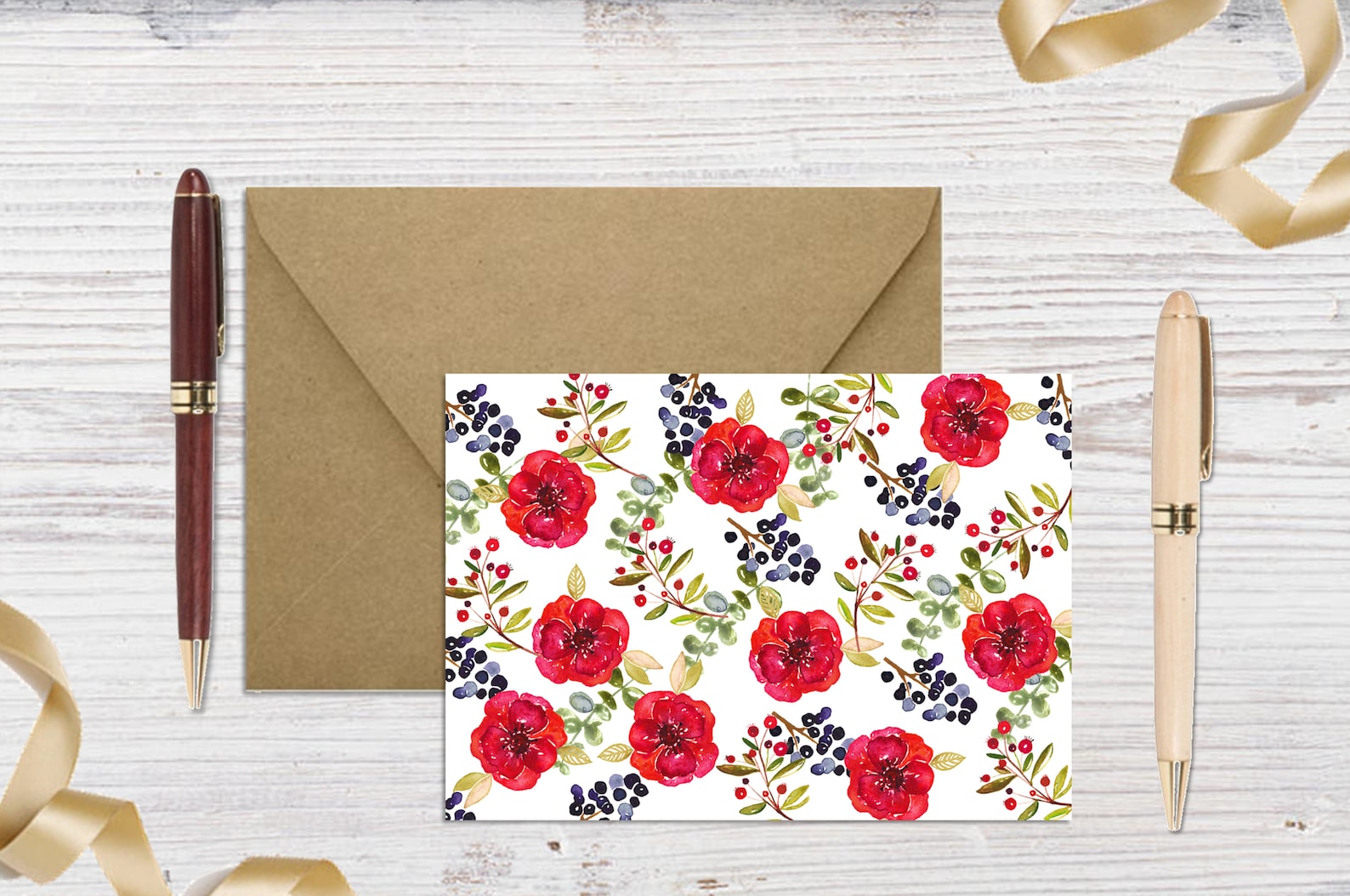 Print at Home Cards Downloadable Prints Girly Stationery Etsy