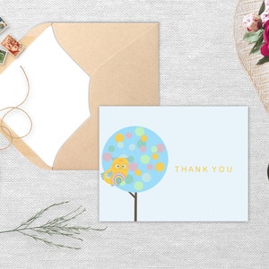 Owl Thank You Card Download image 3