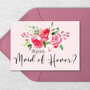 Serez-vous ma carte de proposition de demoiselle d'honneur