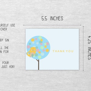 Owl Thank You Card Download image 4