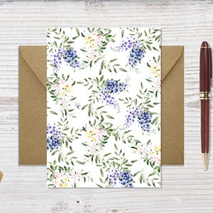 Feminine Karten, herunterladbare Karten, Floral Printable