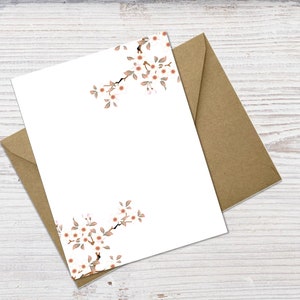 Japanisches Briefpapier, Kirschblüten-Notizkarten, Blumenkarten Bild 2