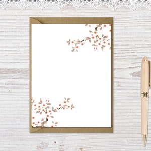 Japanisches Briefpapier, Kirschblüten-Notizkarten, Blumenkarten Bild 7
