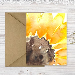 Printable Blank Sunflower Note cards Blank Floral Card Set Blank Cards image 6