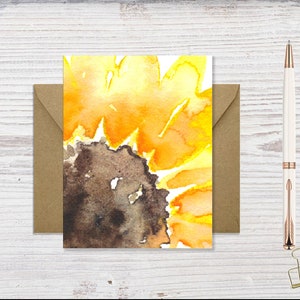 Printable Blank Sunflower Note cards Blank Floral Card Set Blank Cards image 7