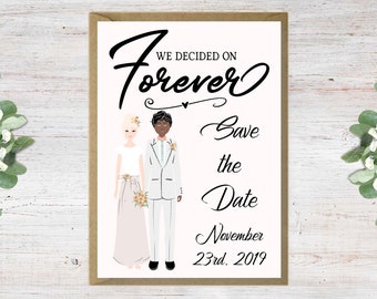 DIY Editable Wedding Save the Date