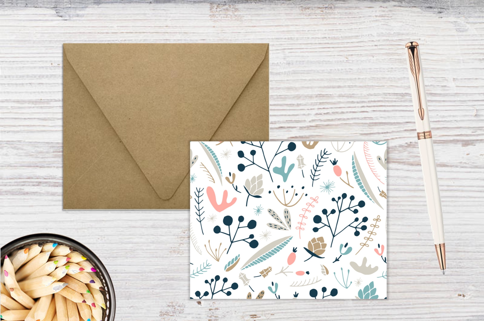 Set of 3 Woodland Themed Cards - Etsy