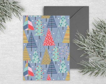 Printable Christmas Tree Holiday Card