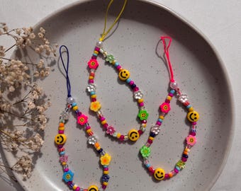 Handykette - Handyschlaufe - Handy Accessoires - Handyband - Handyanhänger - verschiedene Farben - Summer - Handyschmuck