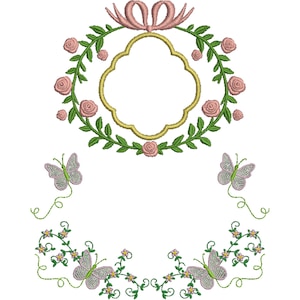 Border Embroidery Design, Flower Border Embroidery, Floral Embroidery, Lace Embroidery, Endless Floral Border, Machine Embroidery Design