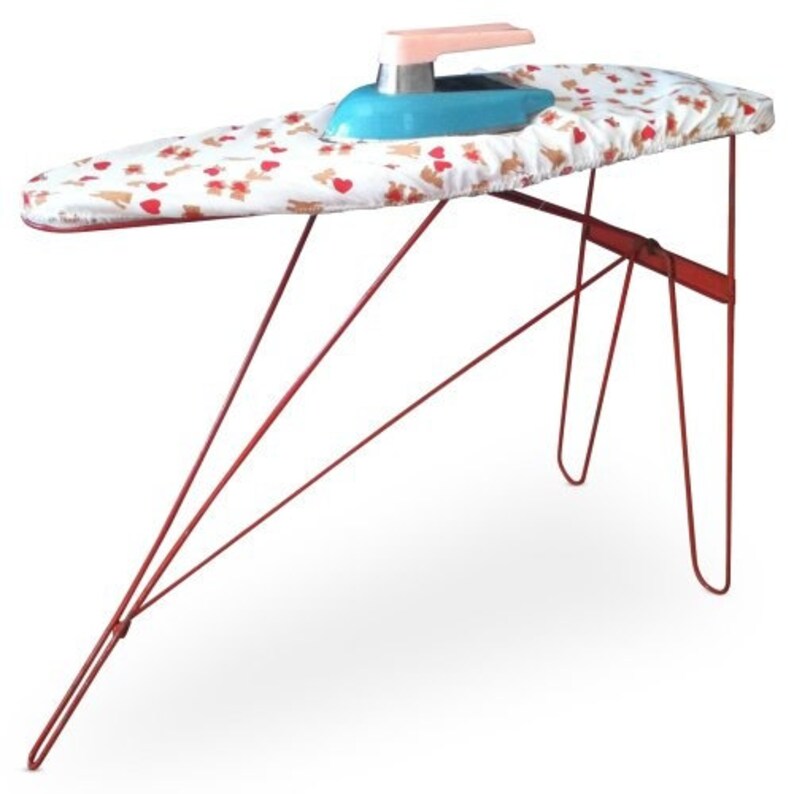 childs ironing board and iron