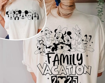 Mickey und Friends Familienurlaub SVG PNG: Cricut Printable (Digitaler Download)