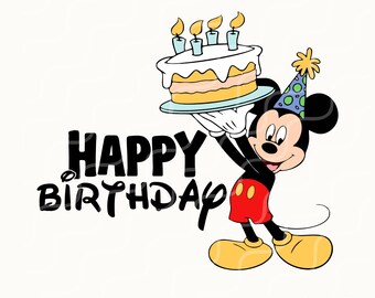 Mickey Birthday SVG: Family Vacation Design (Digital Download, Cricut Ready