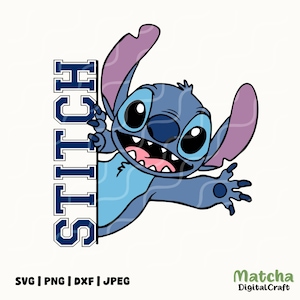 Stitch SVG, Stitch PNG, Stitch clipart, Stitch orelhas SVG, Arquivos de corte para Cricut Silhouette, Download digital