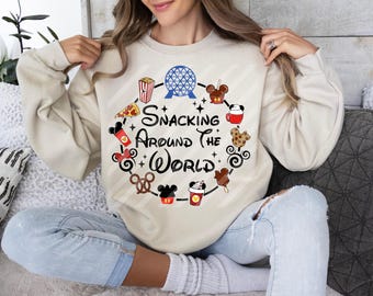 Snacking Around The World SVG PNG: Diseño de vacaciones gastronómicas