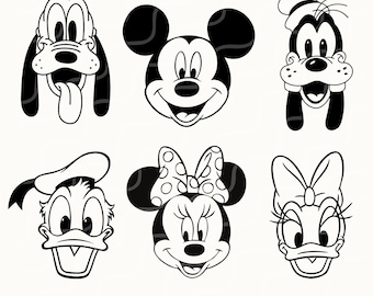 Paquete SVG de Mickey y sus amigos: Diseño de vacaciones familiares (descarga digital)