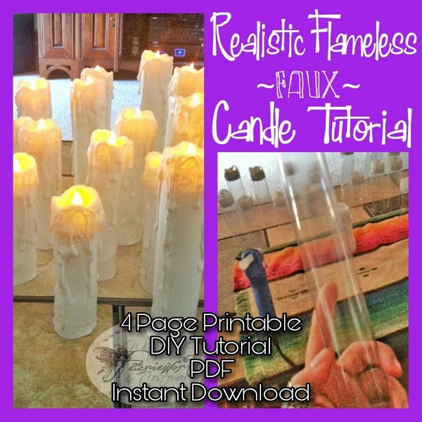 Faux Candle Etsy