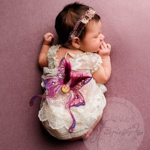 Newborn baby fairy wings faery wings photo props keepsake pictures wall art decoration