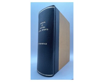 Manual of British Rural Sports Stonehenge John Henry Walsh 1856 Custom Binding
