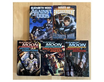 Lot de 5 livres pour DJ à couverture rigide Elizabeth Moon Baen Del Rey