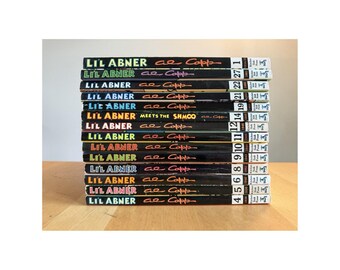 Li'L Abner 14 Broché Lot Dailies Al Capp 1 4 5 6 8 9 10 11 12 14 19 21 22 27
