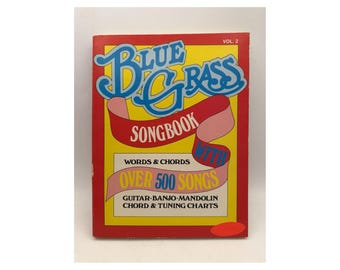 Bluegrass Songbook Wordbook 500 Songs Guitar Banjo Mandolin 1983 Words Vol 2
