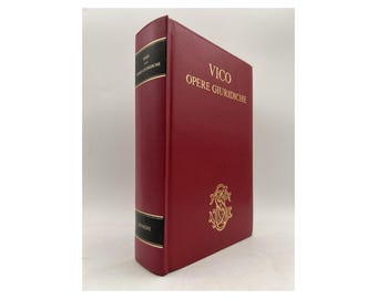 Giambattista Vico Opere Giuridiche Sansoni 1974 Relié en italien