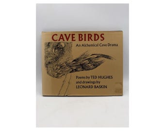 Cave Birds Poems de Ted Hughes Dessins de Leonard Baskin Relié DJ 1978