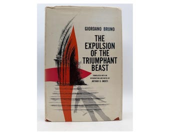 Giordano Bruno The Expulsion of the Triumphant Beast Hardcover DJ Rutgers 1964