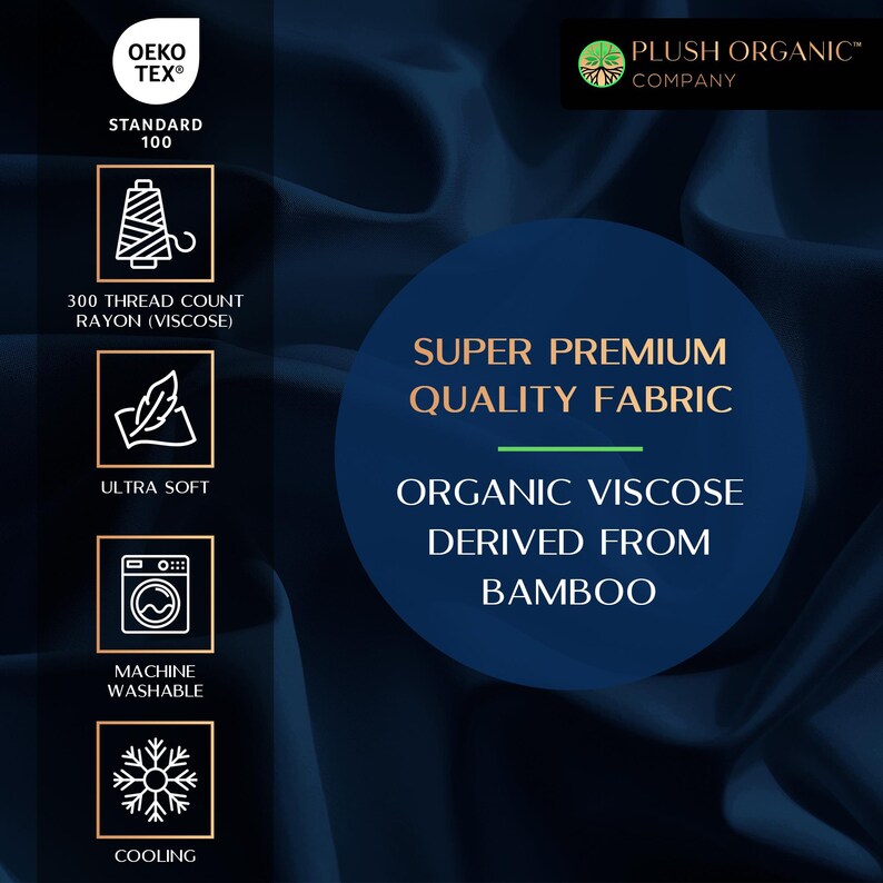 Organic Bamboo Viscose 4 Piece Luxury Sheet Set - Thumbnail 2