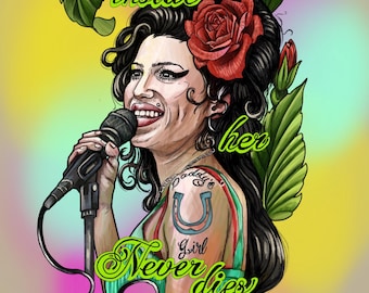 Amy Winehouse Digital Print