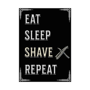 Vintage Barber Shop Rolled Poster, Shaving Wall Art, Retro Decor, Barber Gift, Men&#39;s Grooming Decor, Man Cave Wall Art, Home Barbershop