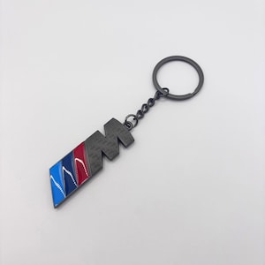 BMW Black Keychain | M Sport Keyring | M Performance Keychain | M Power Accessory | Stylish BMW Motorsport Keyring for Car Lovers