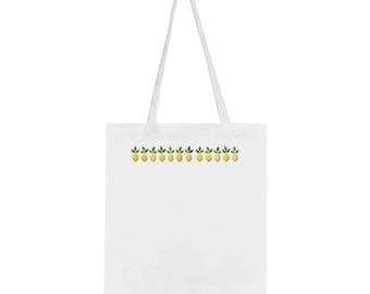 Fruits Basket: Zesty & Bright Lemon 100% Cotton Tote Bag