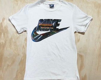 VTG 80s Nike Hollywood T-Shirt Blue Tag 1980s Sportswear