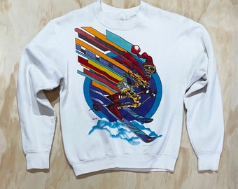 VTG Rare 80s Grateful Dead Crewneck • Skiing Graphic