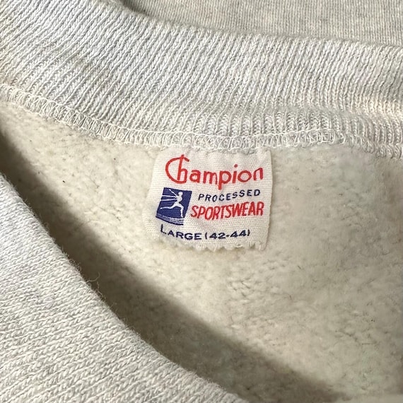 VTG 1950s Champion Running Man Sweatshirt • Extra Long Gusset
