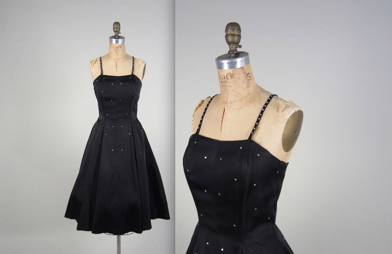Fitted Prom Dress Vintage 50s Glam