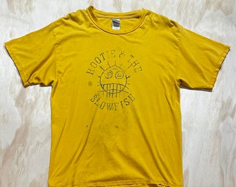 VTG 1980s Hootie & The Blowfish Yellow Tshirt