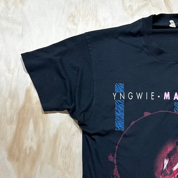 Vintage 1990 YNGWIE MALMSTEEN Eclipse Tour T Shirt Size