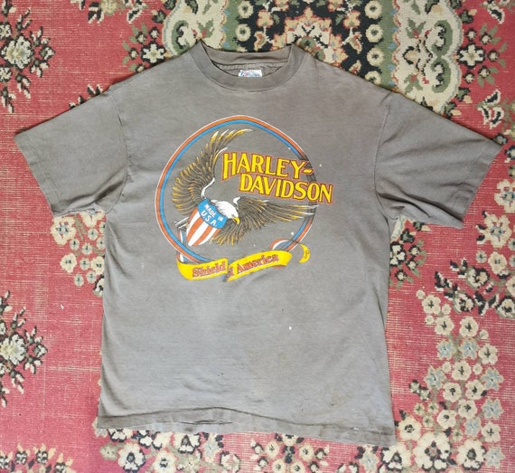 VTG 1990s Collectors Harley Davidson T-Shirt- Ame… - image 8