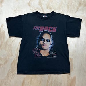 The Rock Wwf T Shirt - Etsy