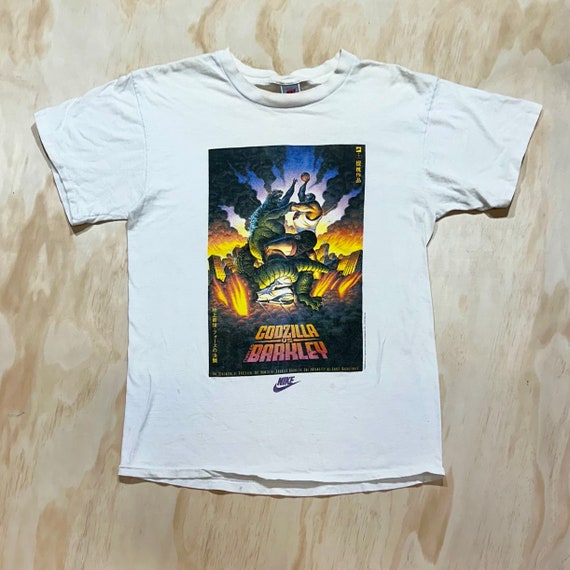 Rare VTG 90s NIKE • Charles Barkley Vs Godzilla • 1992 Spell