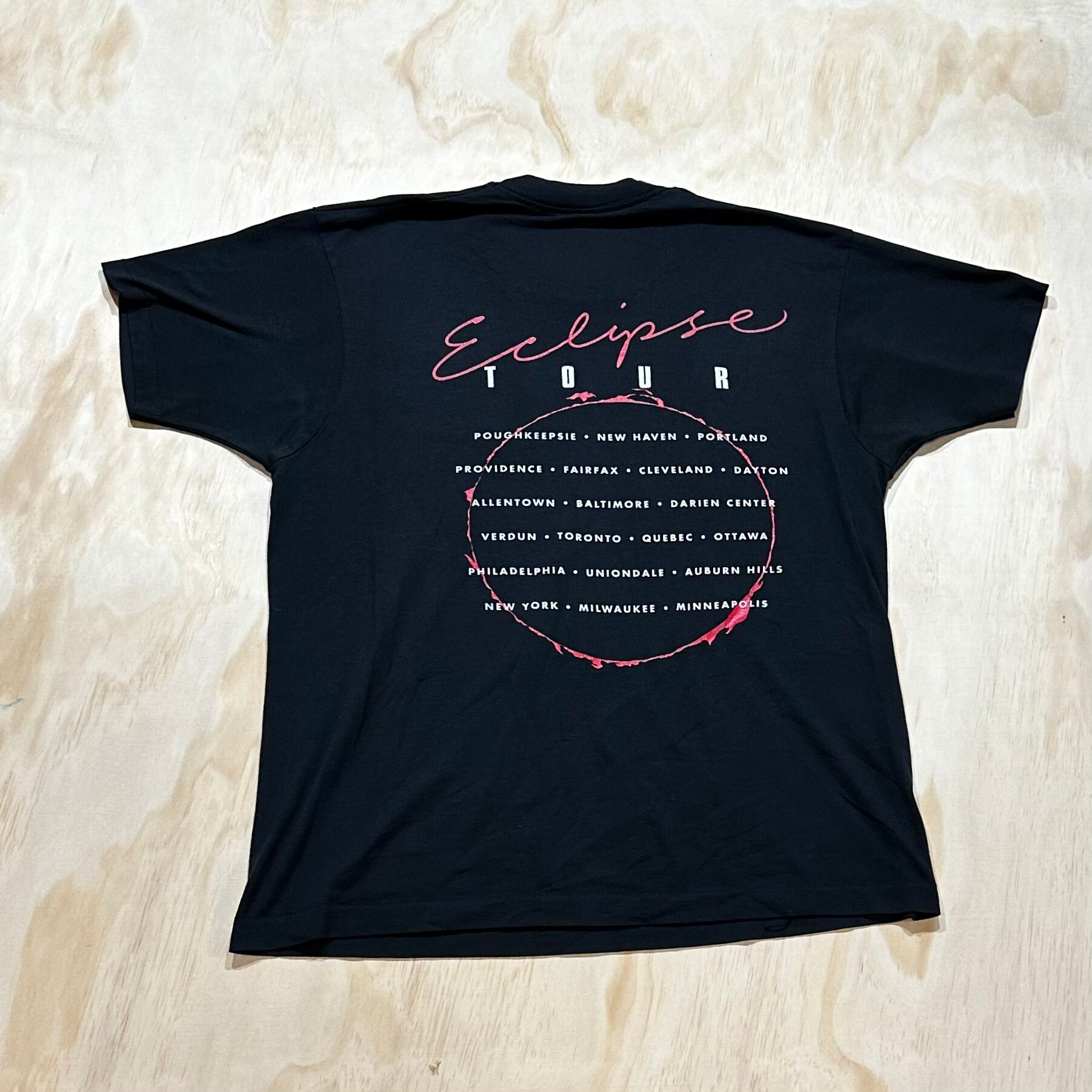 Vintage 1990 YNGWIE MALMSTEEN Eclipse Tour T Shirt Size