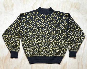VTG Versace Leopard Print Sweatshirt Jumper