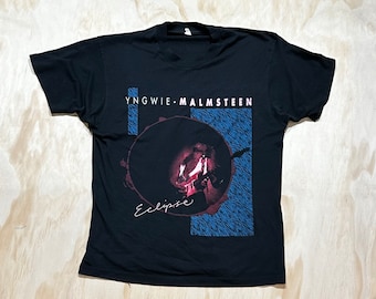 イングヴェイマルムスティーン 95年ジャパンツアーTシャツ 1 Vintage 90s Yngwie Malmsteen Japan Tour 95 Longsleeve T