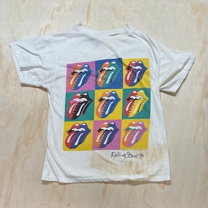 Vintage 1989 ROLLING STONES Steel Wheels Tour T-shirt / the
