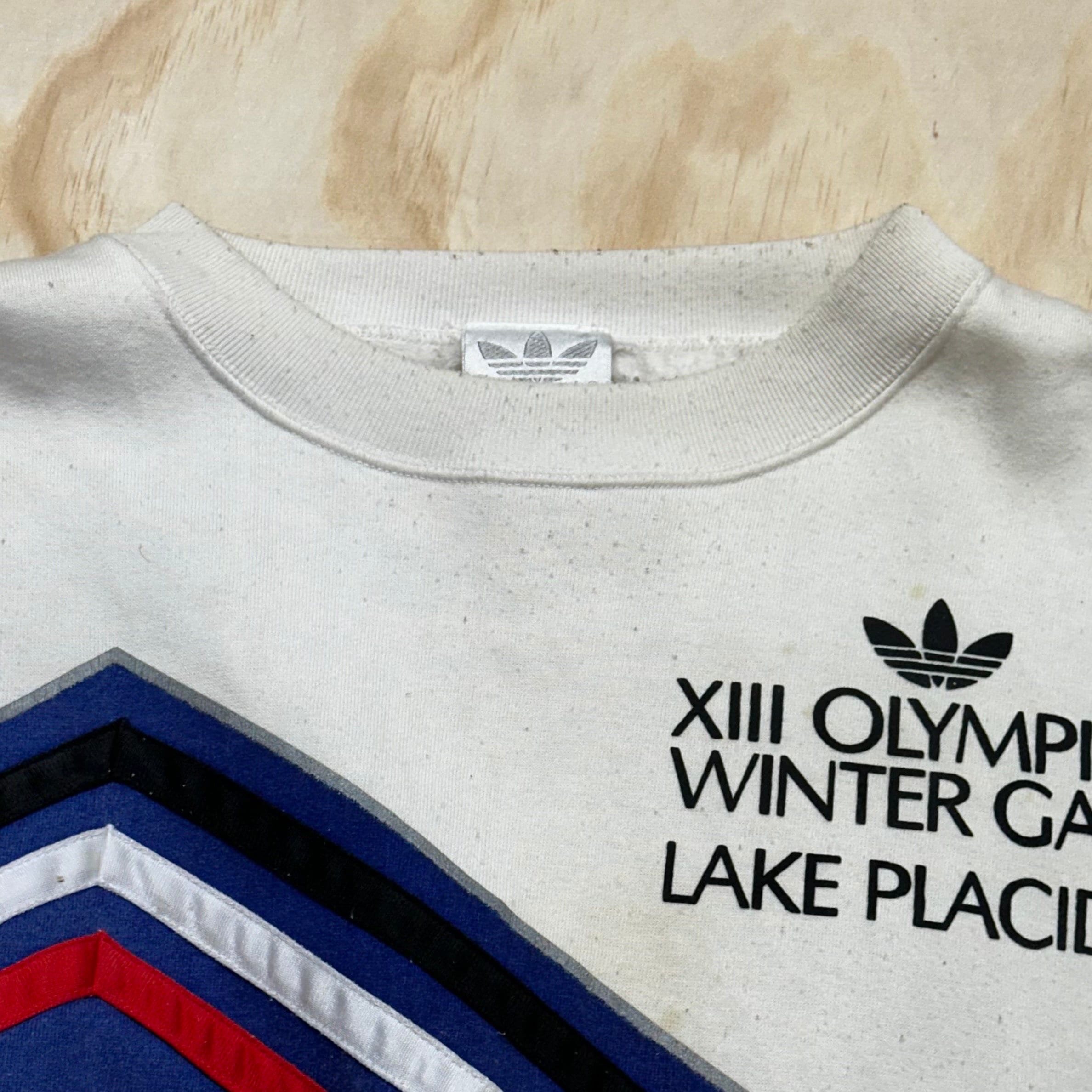 80s adidas Olympic Japan×France sweat Vintage 80's Adidas Winter Olympics Sapporo 1972 Take Off Crewneck