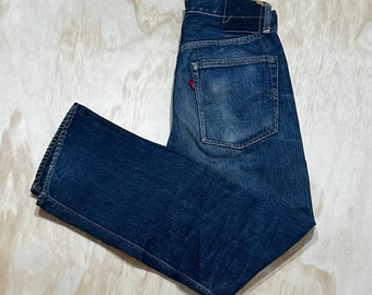 VTG Rare 60s Levi's 501 Hidden Rivets Big E Selvedge Redline Jeans